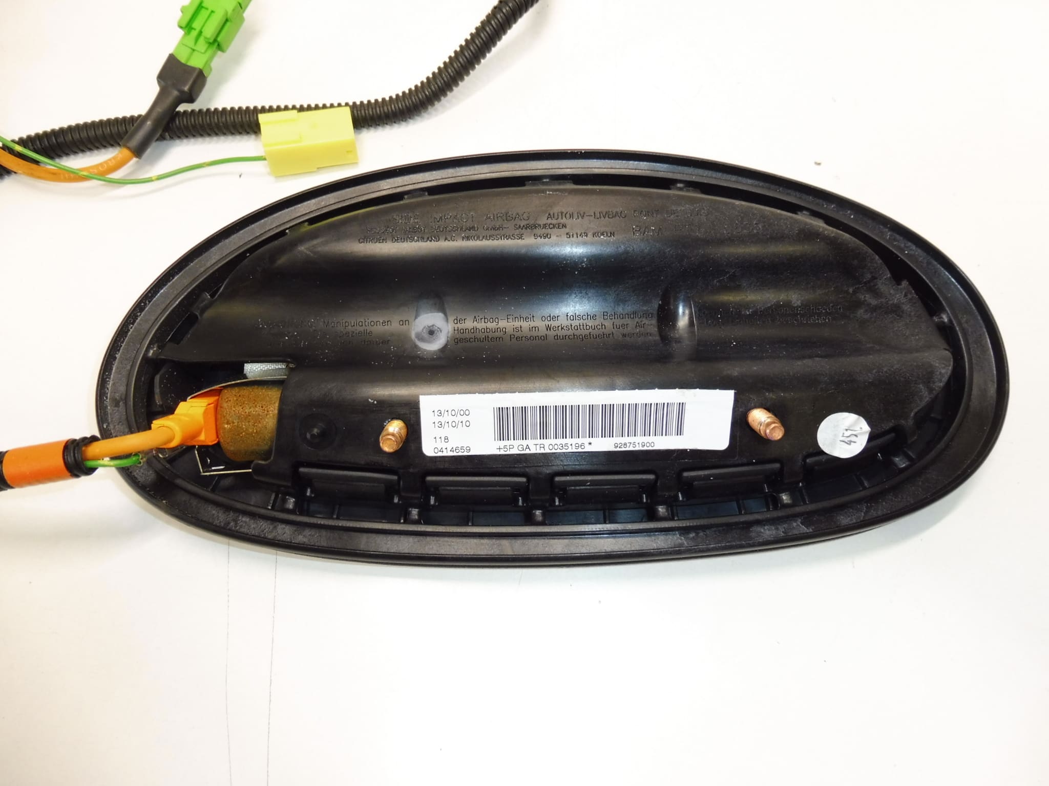 Airbag du siège droit pour Citroën Xsara II avec faisceau 928751900 8216Z4 – Image 2