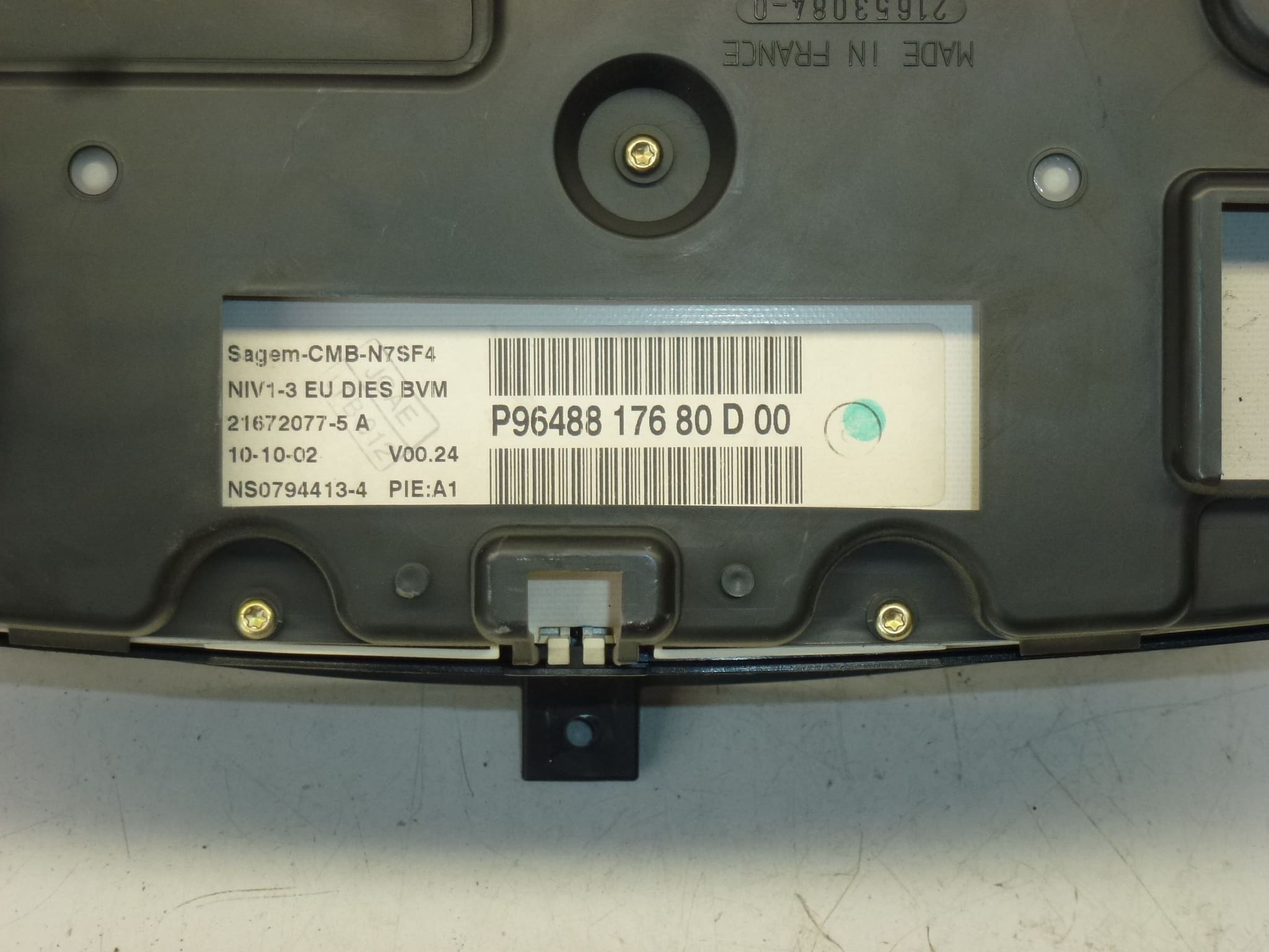 Combiné d'instruments (262000 km) Citroën Xsara Sagem 9648817680 6104TC – Image 2