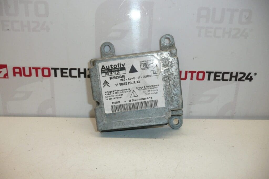 Bloc airbag Citroën C5 II après un accident