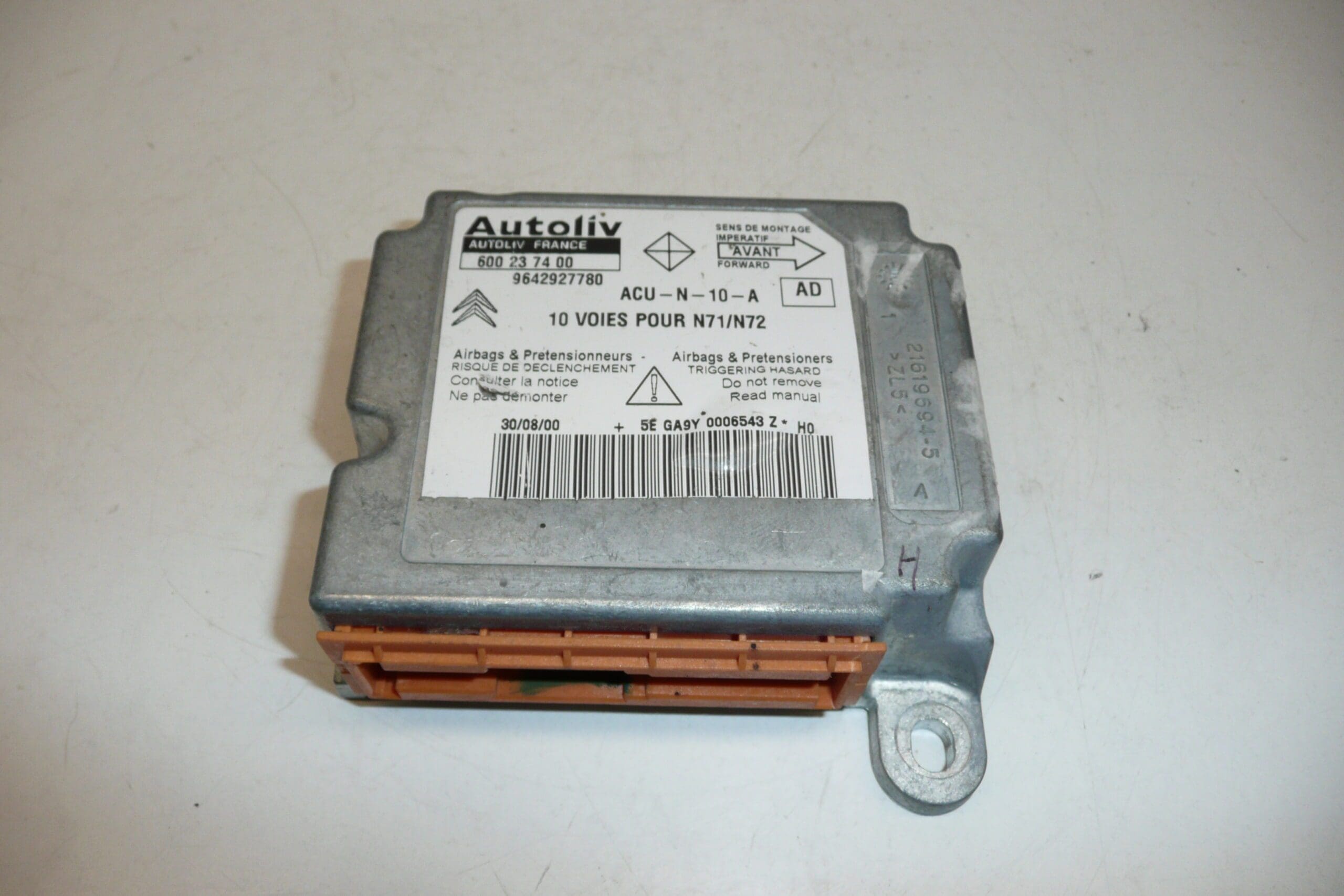 Module d'airbag Citroën Xsara II 9642927780 – Image 2