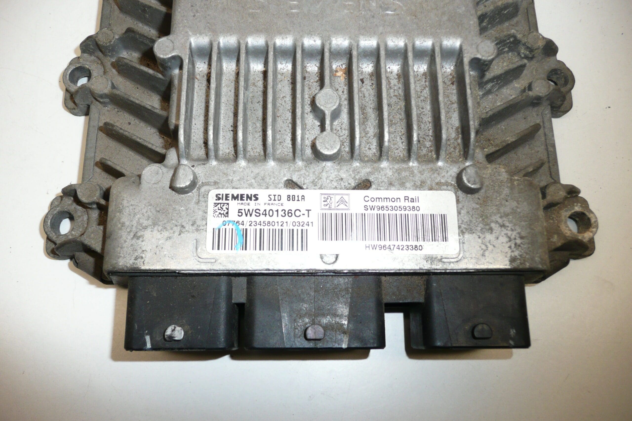 Unité de Contrôle ECU Siemens SID 801A Citroën Peugeot 5WS40136C-T 1938XT – Image 2
