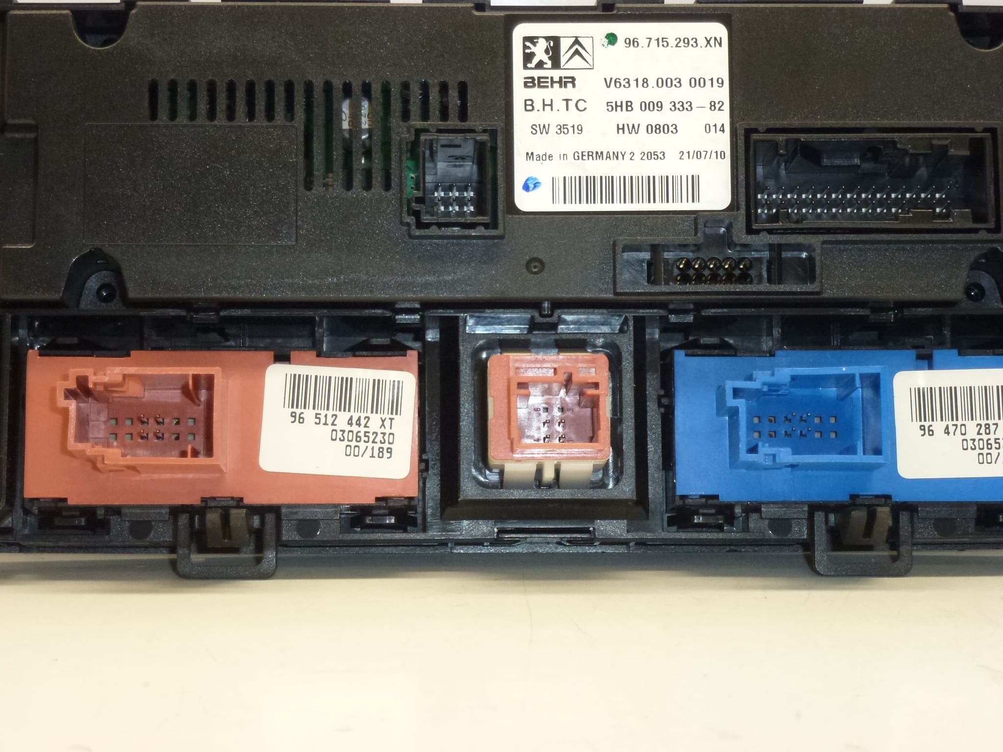 Commande de chauffage et de climatisation pour Peugeot 407 96715293XN 6452R6 – Image 2