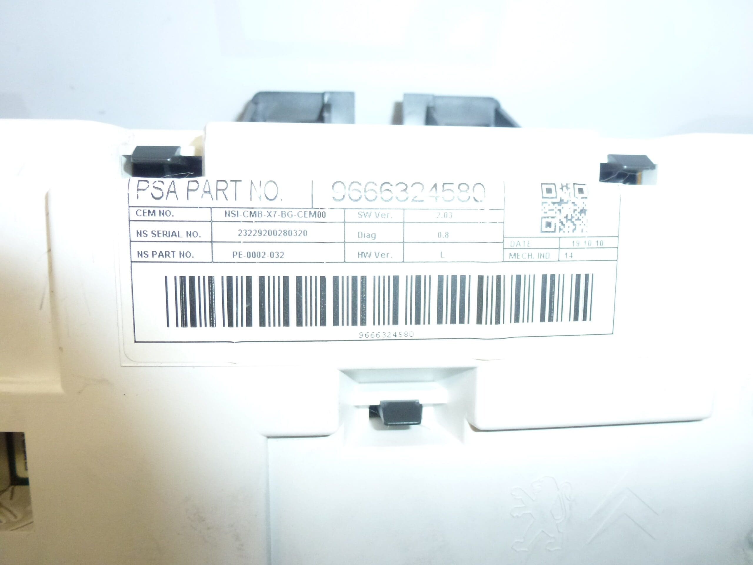 Combiné d'instruments Citroën C5 (X7) 158 000 km Réf. 9666324580 6103PC – Image 2