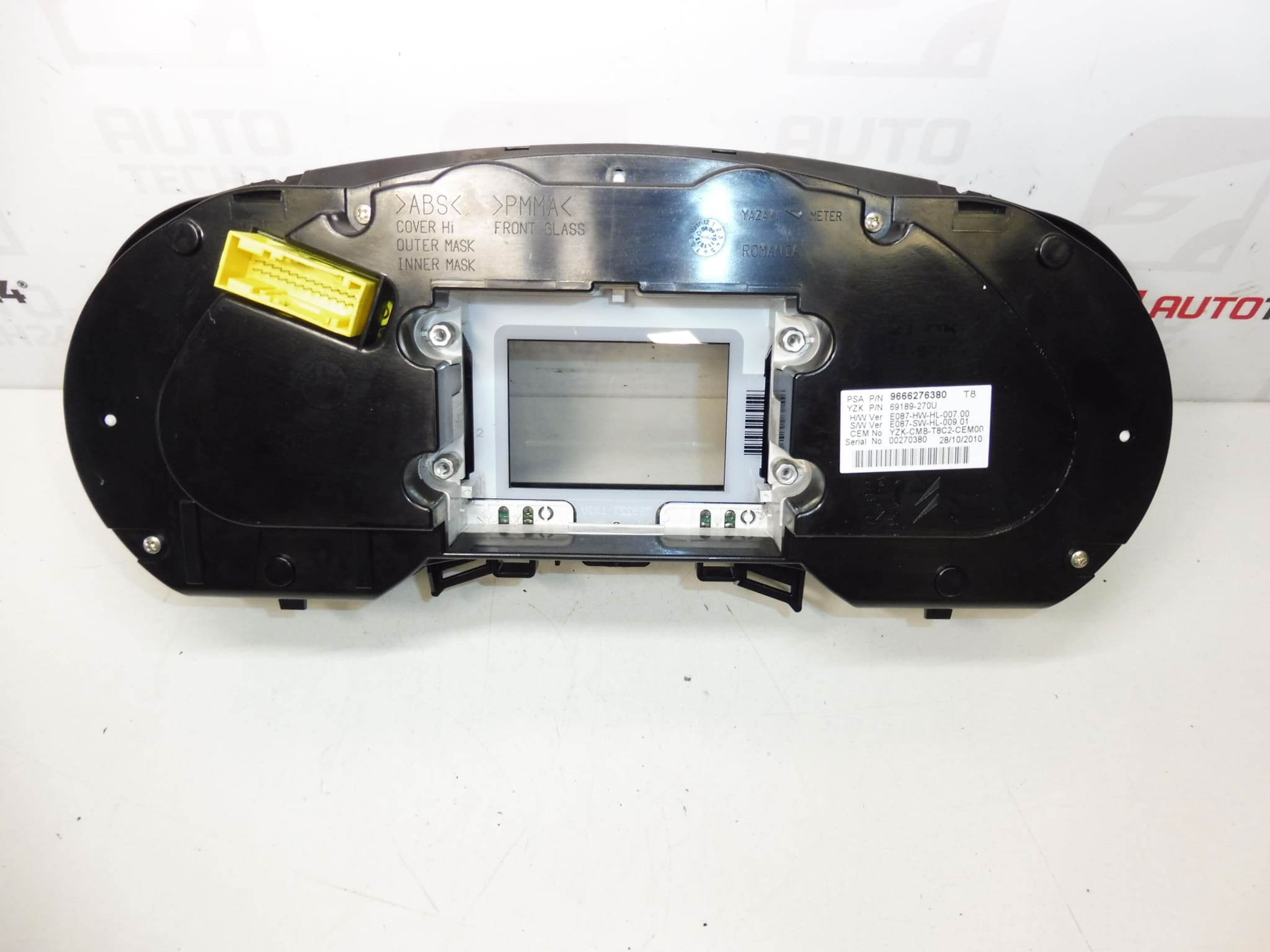 Compteur de vitesse d'occasion 201 000 km pour Peugeot 3008/5008 - références: 9666276380, 9805170680, 6103Y4 – Image 2