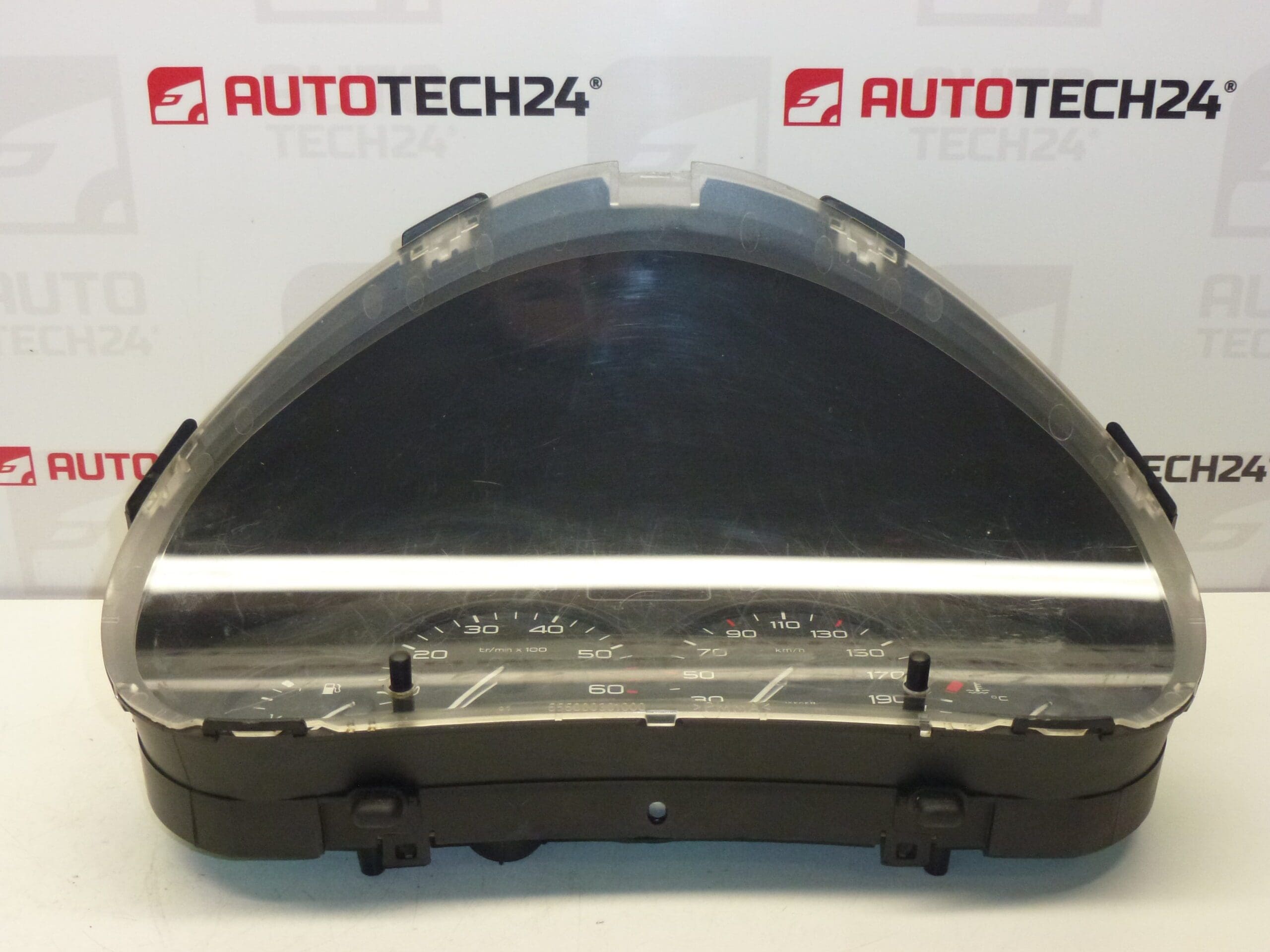 Compteur de vitesse et odomètre pour Citroën/Peugeot (Groupe PSA) affichant 201 000 km, référence 9662745180, code 6105V7 – Image 2