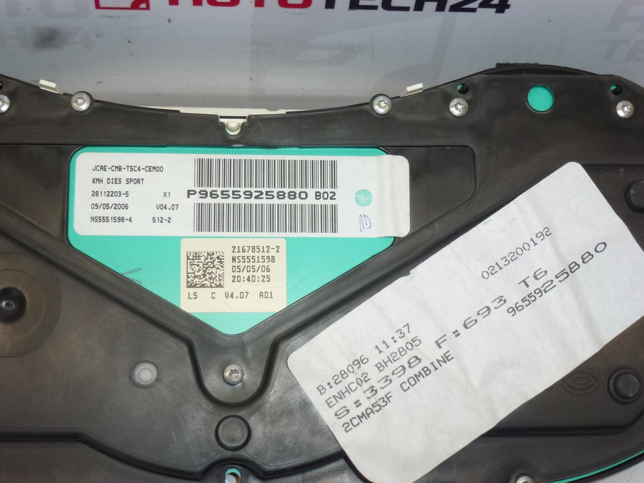 Compteur d'occasion Peugeot 307 II - 239 000 km - réf. 9655925880 – Image 2