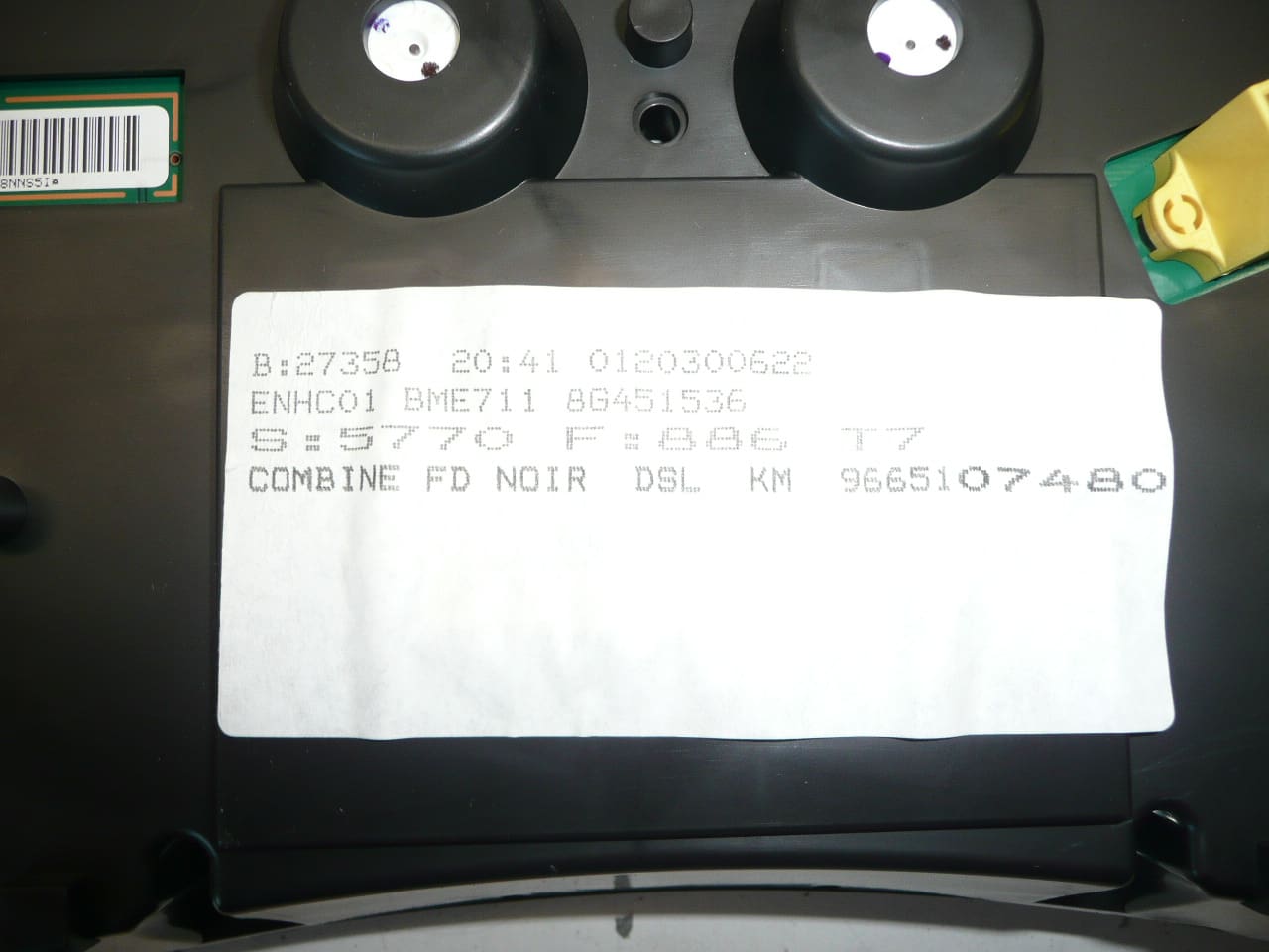 Compteur de vitesse Peugeot 308 114 000 km 9665107480 610335 – Image 2