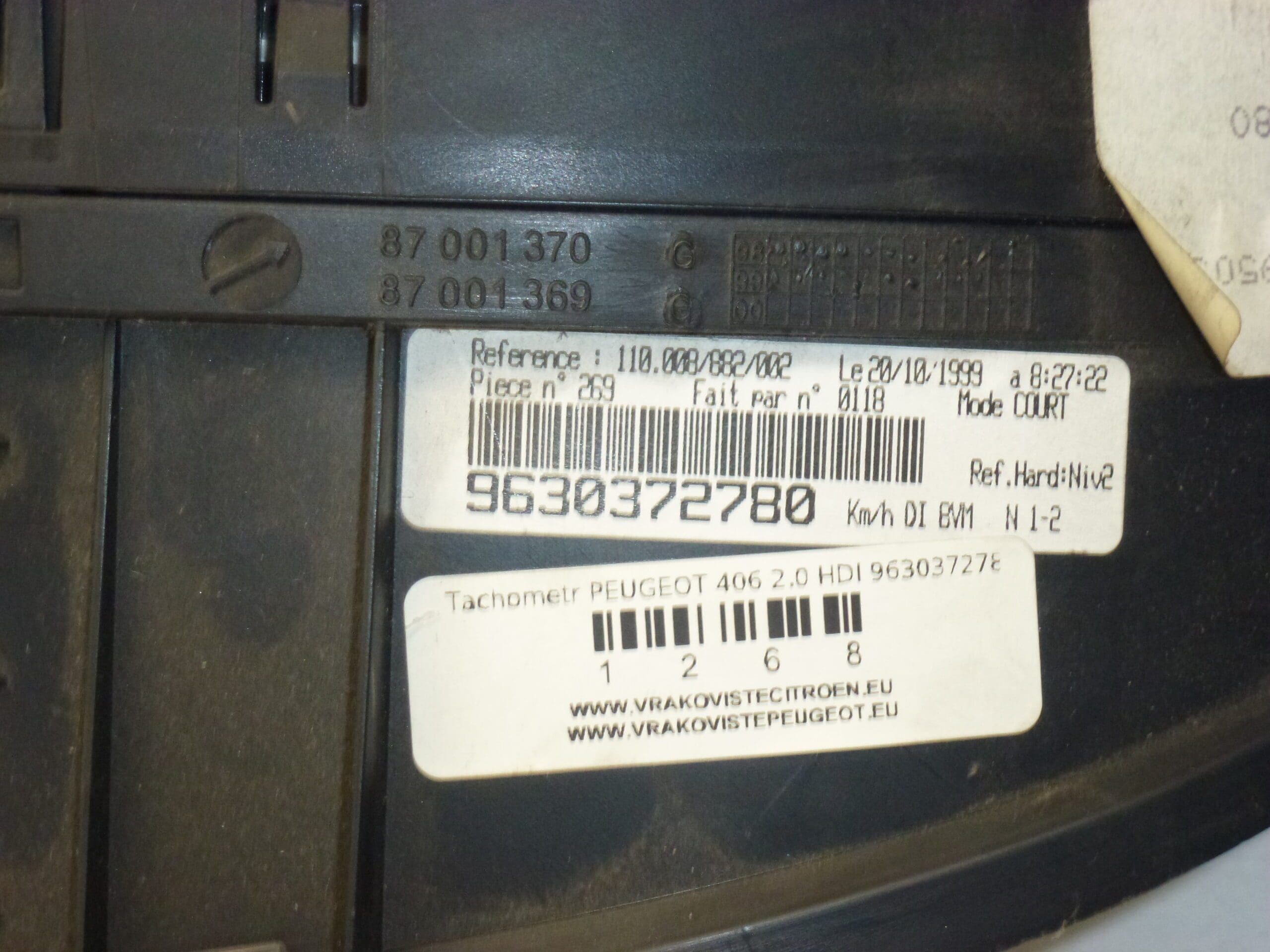 Peugeot 406 2.0 HDI 9630372780 kilométrage 189 000 km – Image 2