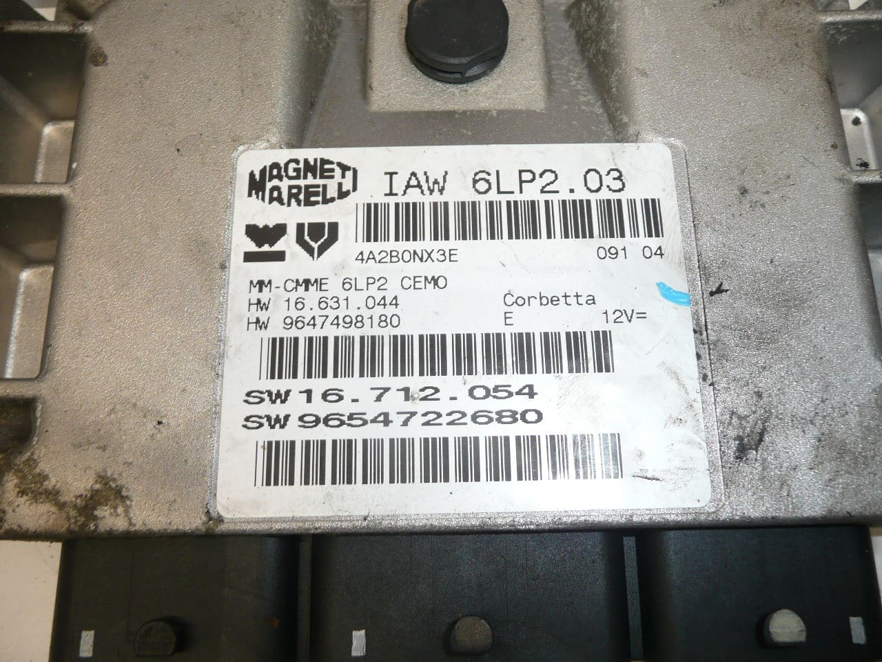 Unité de contrôle ECU IAW 6LP2.03 1.4 16V Citroën Peugeot 9654722680 – Image 2