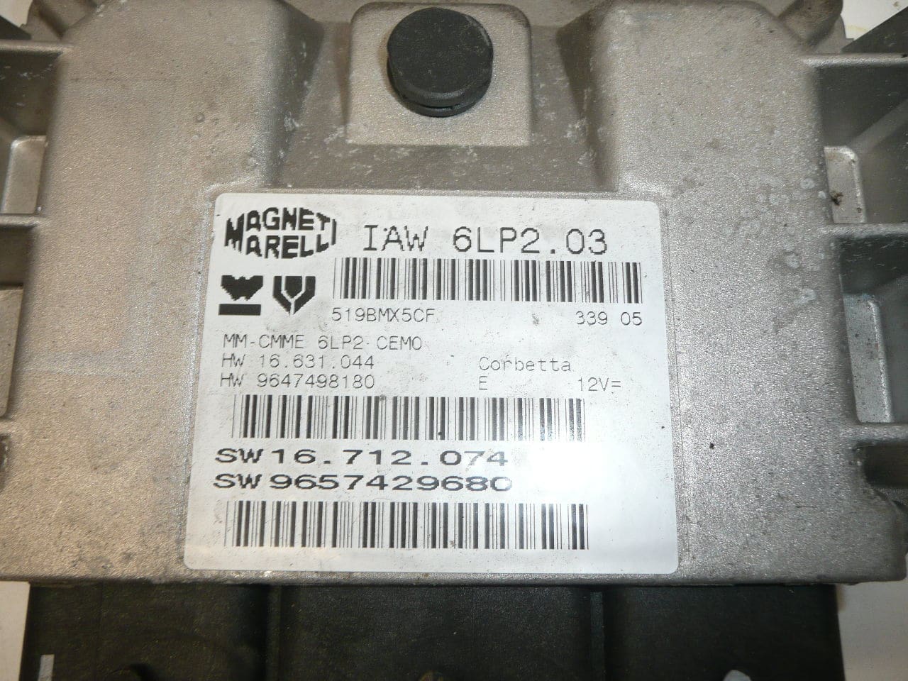 Calculateur moteur (ECU) IAW 6LP2.03 1.4 16V pour Citroën et Peugeot 9657429680 – Image 2