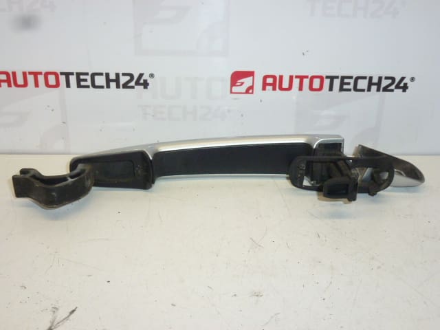 Poignée de porte côté conducteur argentée EZRC pour Citroën C5 X7 9101HR – Image 2