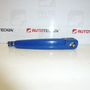 Poignée de porte conducteur Citroën Peugeot bleu EGJB 9101W9