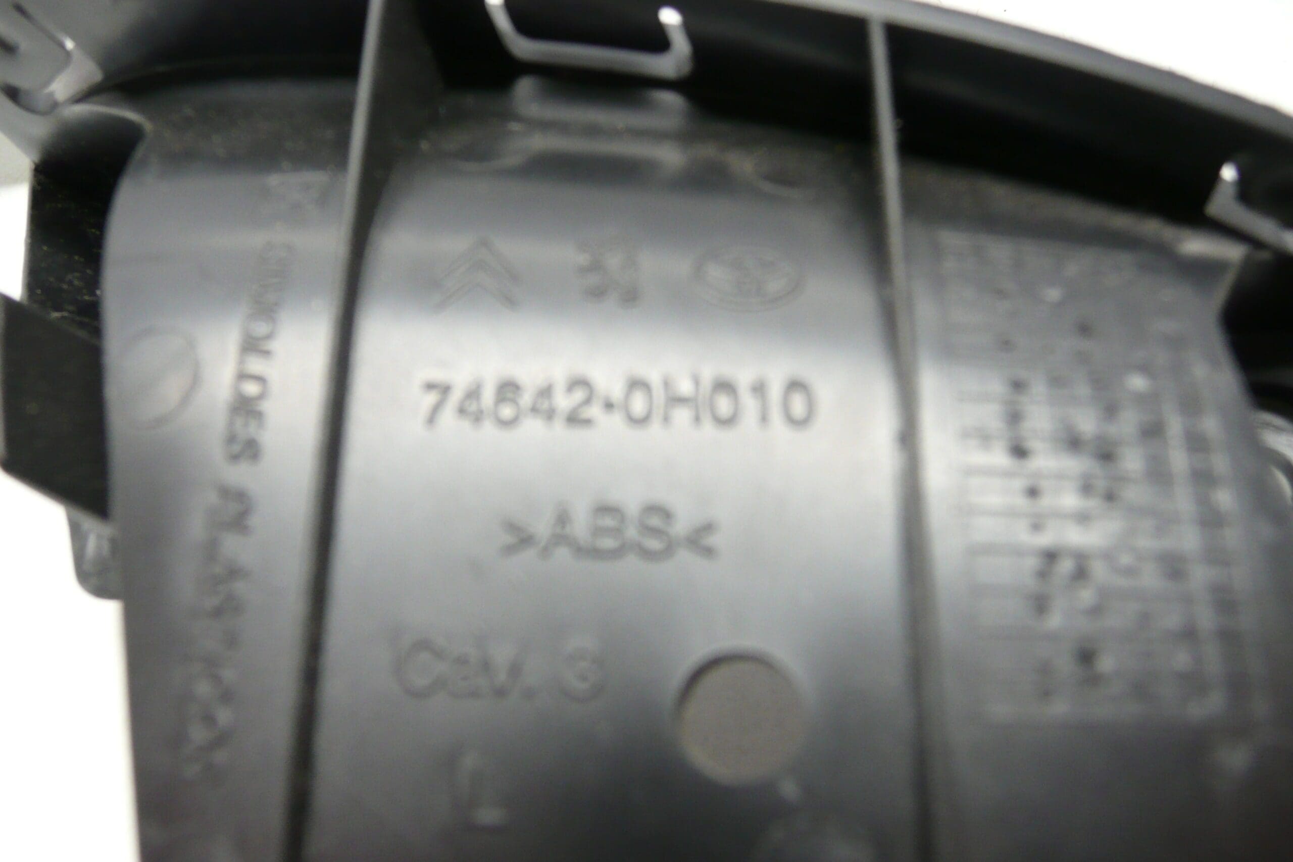 Poignée intérieure de porte gauche blanche pour Citroën C1 et Peugeot 107 – Image 2