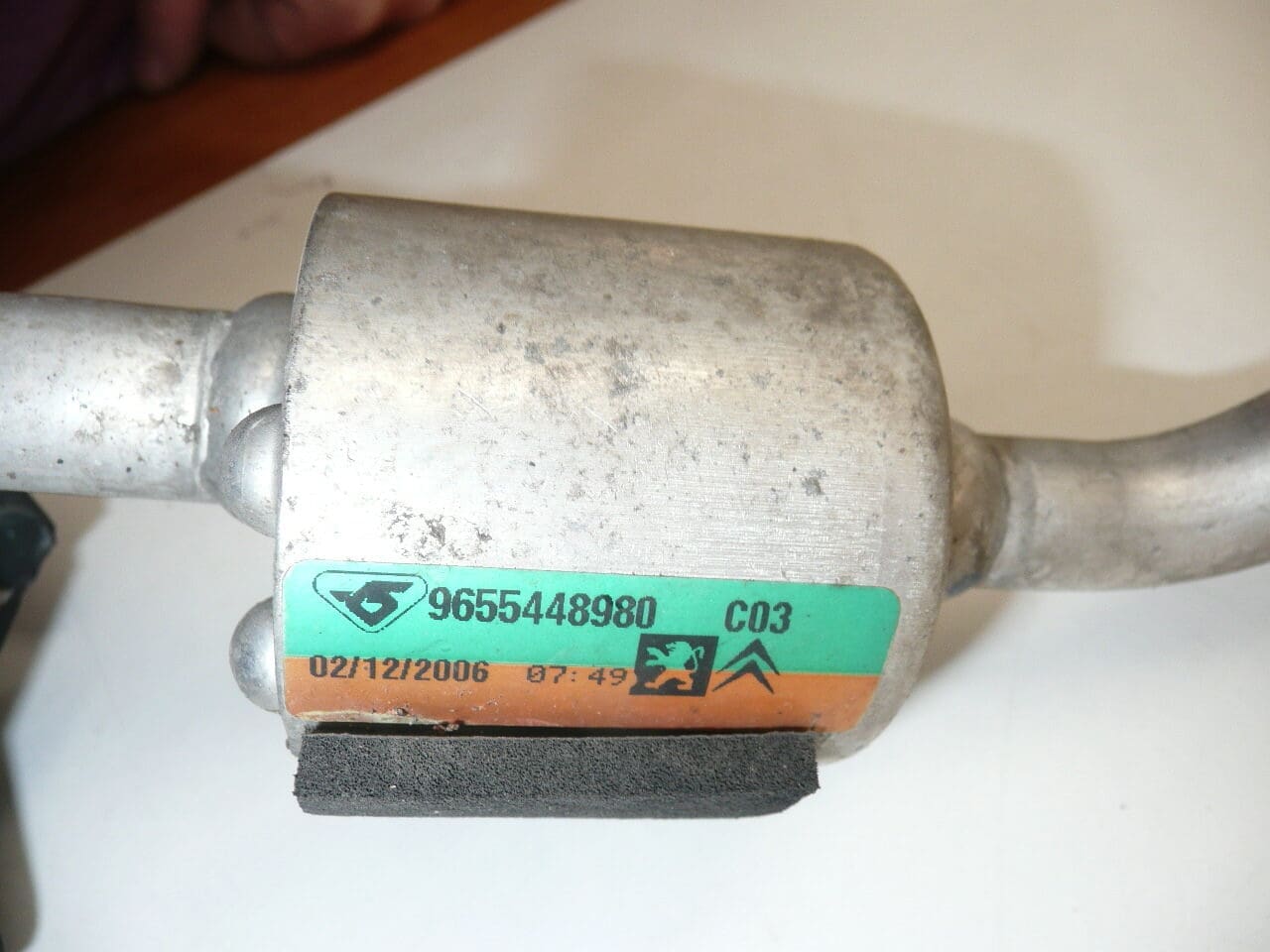 Tuyau de climatisation d'occasion pour Peugeot 207 9655448980 / 6460TV – Image 2