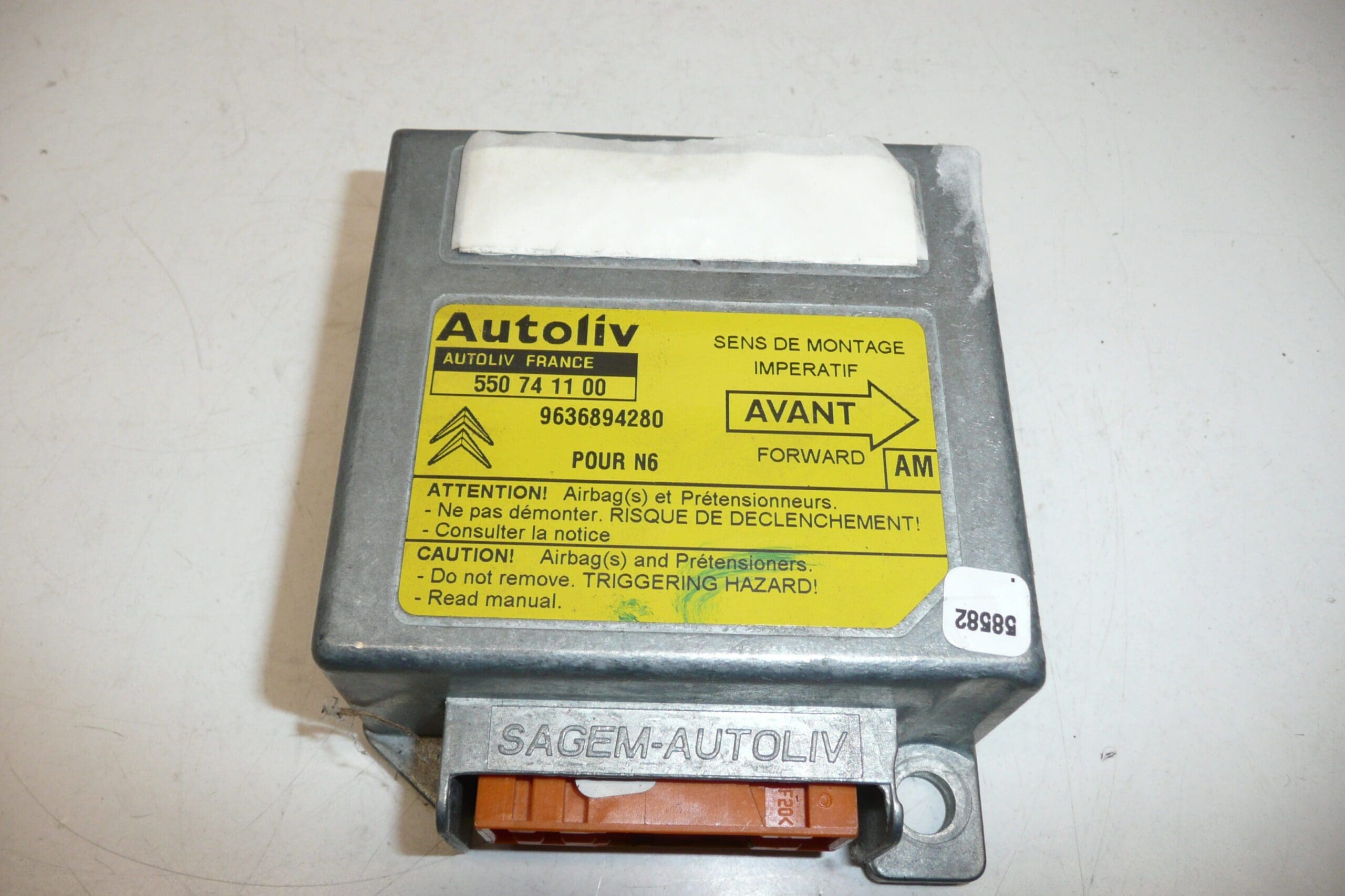 Unité d'airbags Citroën Xsara 9636894280 – Image 2