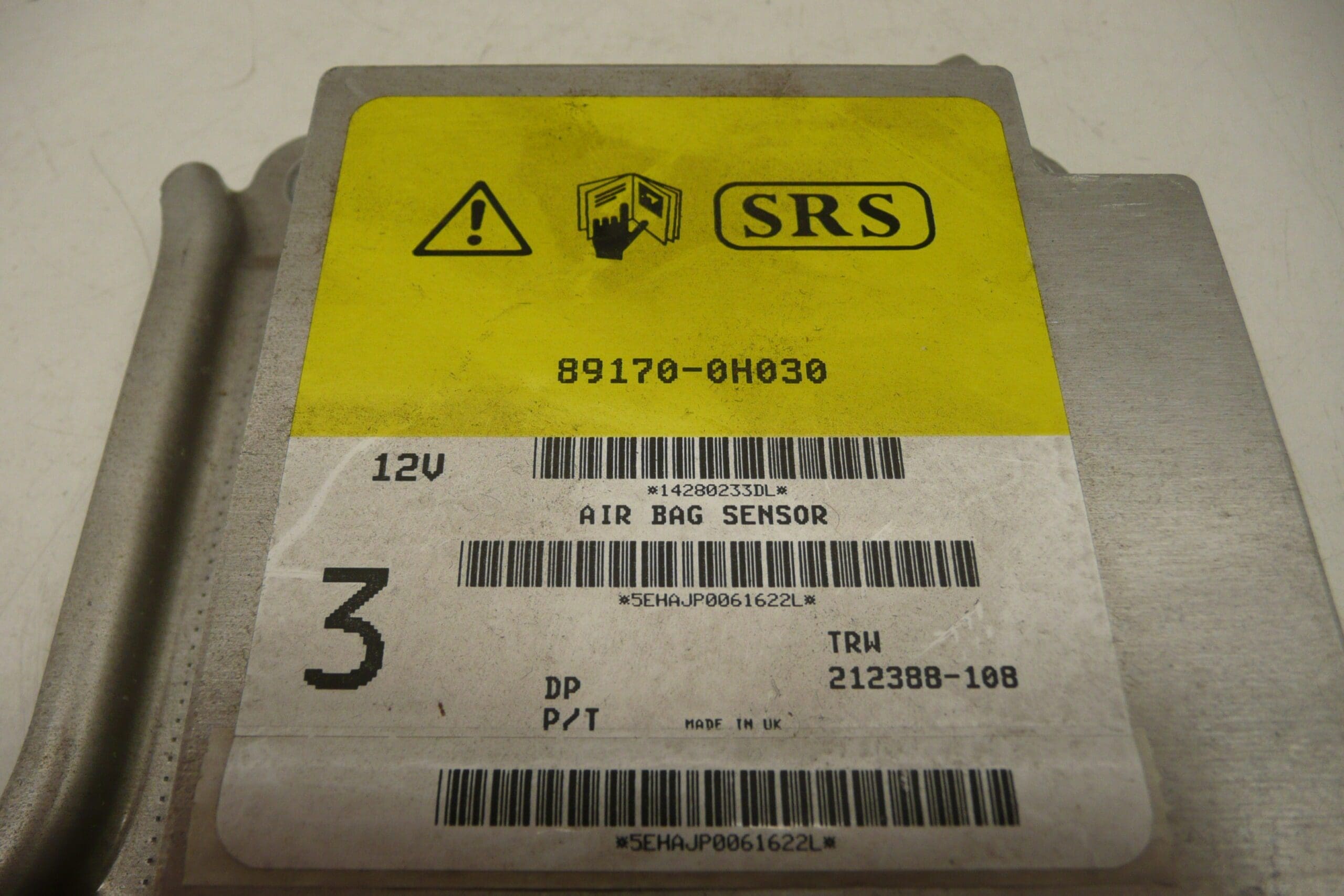 Unité d'airbag d'occasion pour Citroën/Peugeot entièrement fonctionnelle 89170-0H030 6546F8 – Image 2