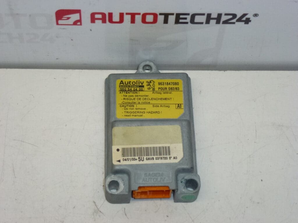 Unité d'airbag latéral Citroën Peugeot 9631847080 550540400