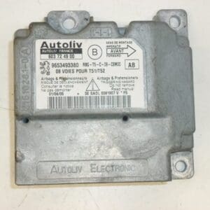 Unité d'airbag Peugeot 307 9653493380 6545HP