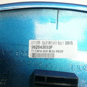 Coque de rétroviseur droit Peugeot 206 KMF 962843093F 815243