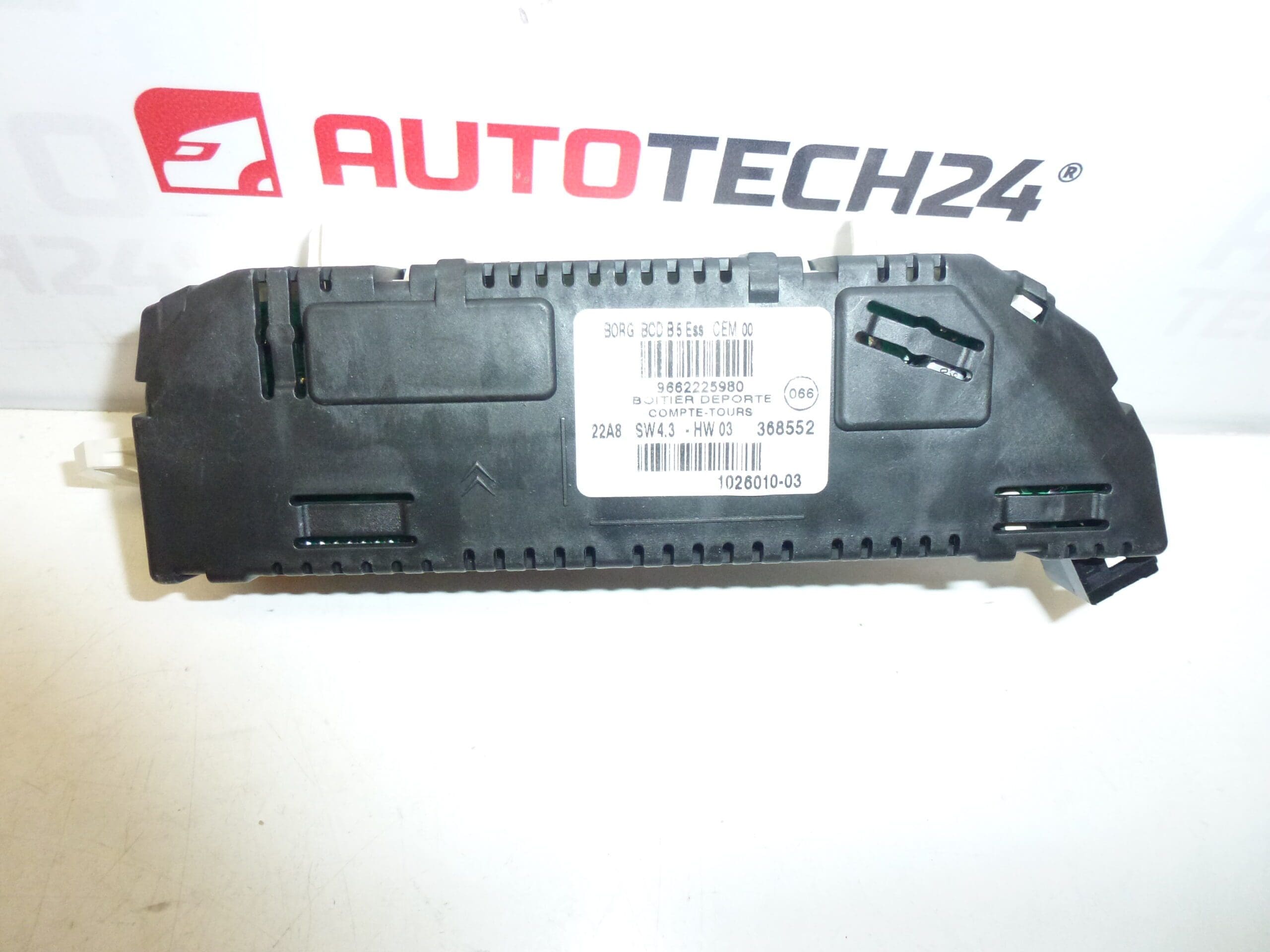 Affichage du tachymètre Citroën C4 9654149280 6106E1