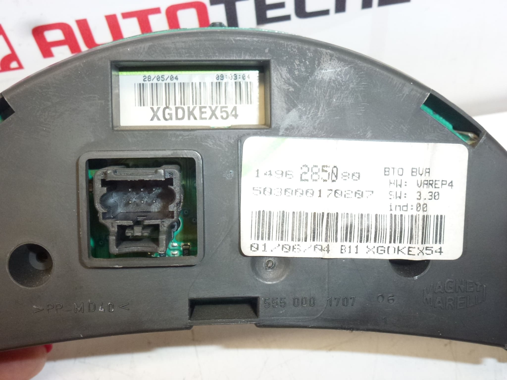 Afficheur pour Citroën C8 / Peugeot 807 - 139 000 km - Référence 1496285080, 610579 – Image 2