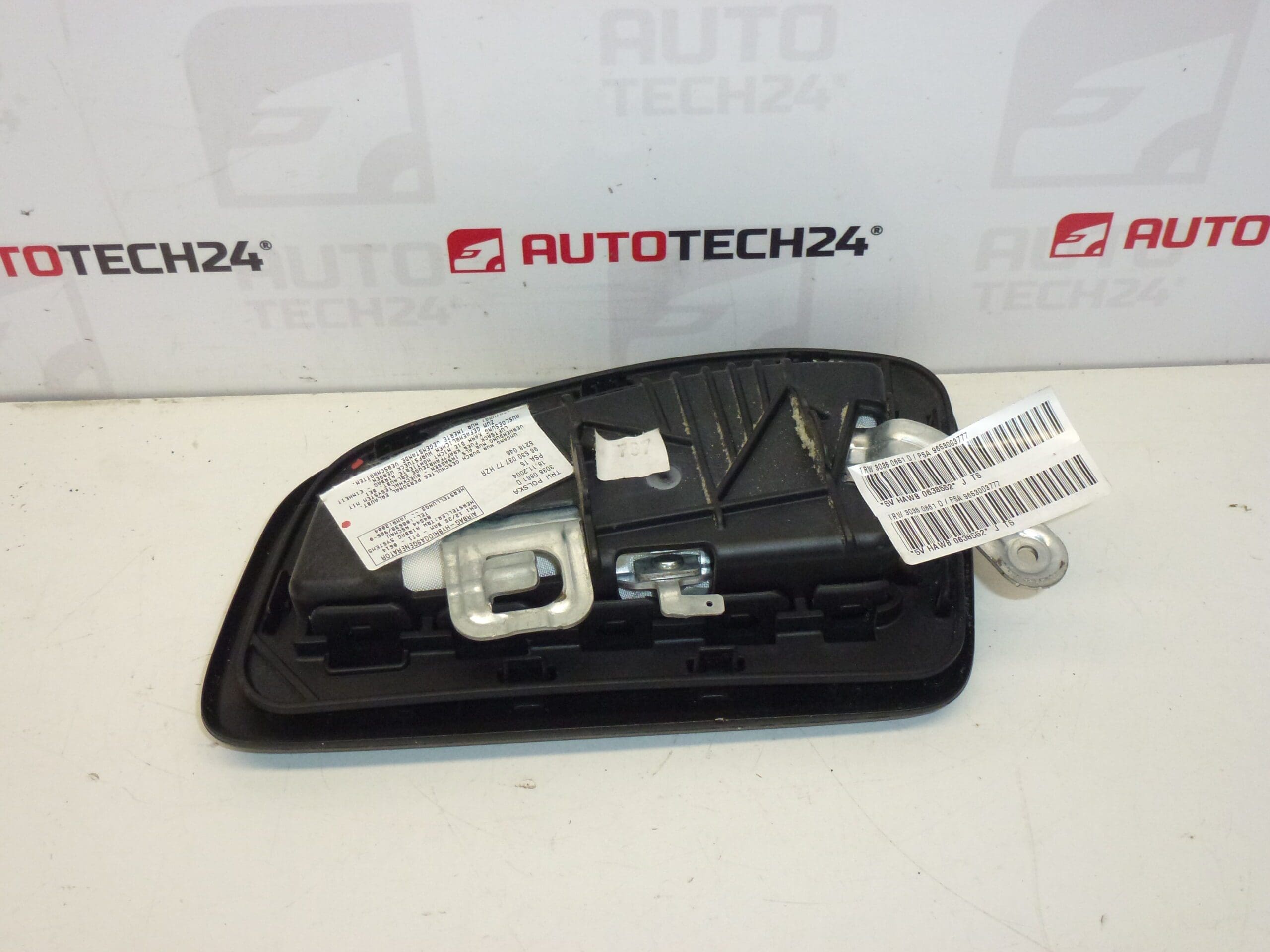 Airbag siège avant gauche Peugeot 307 9653003777 8216FT 8216LR – Image 2