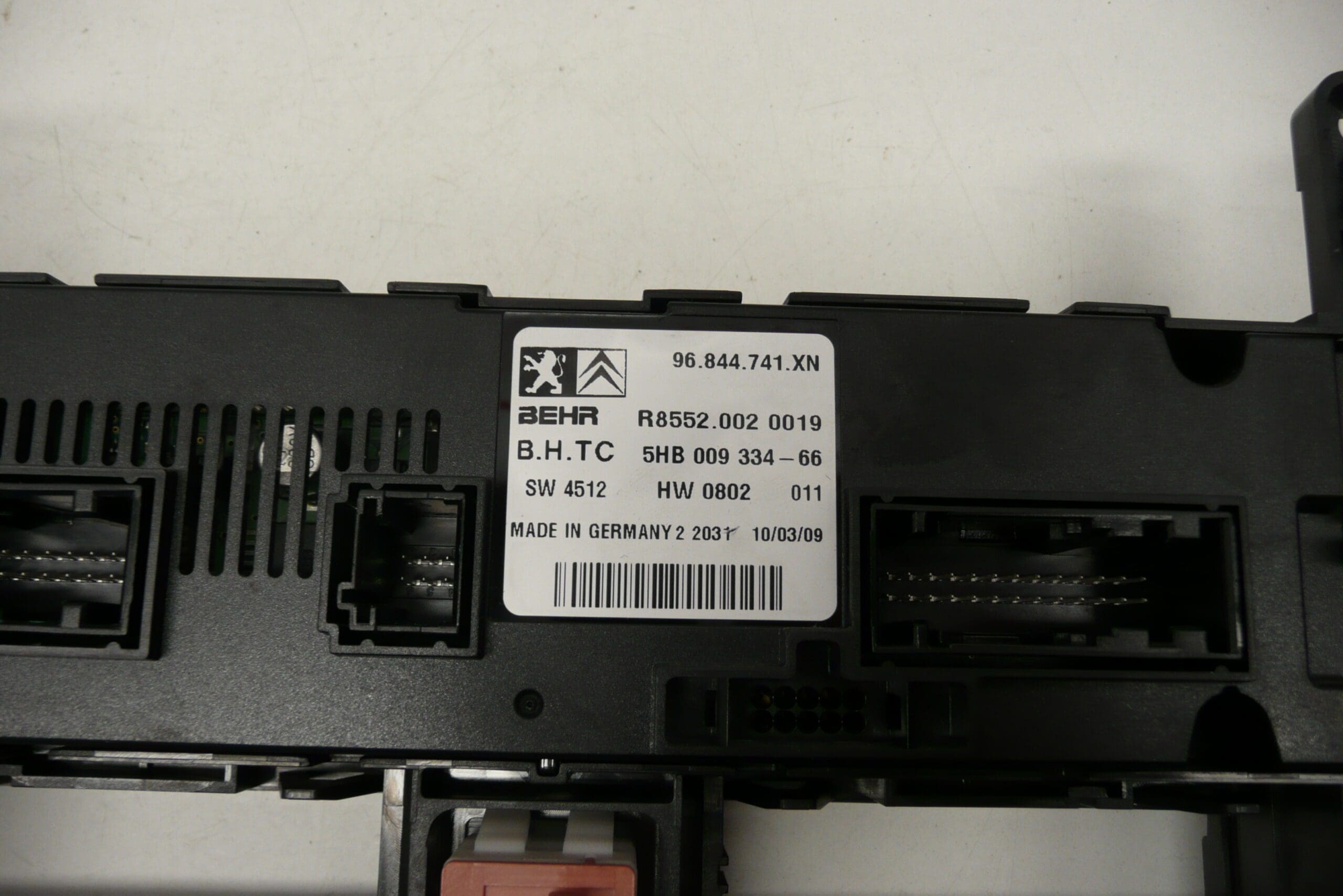 Commande de chauffage et de climatisation pour Peugeot 407 96844741XN 6452J8 – Image 2