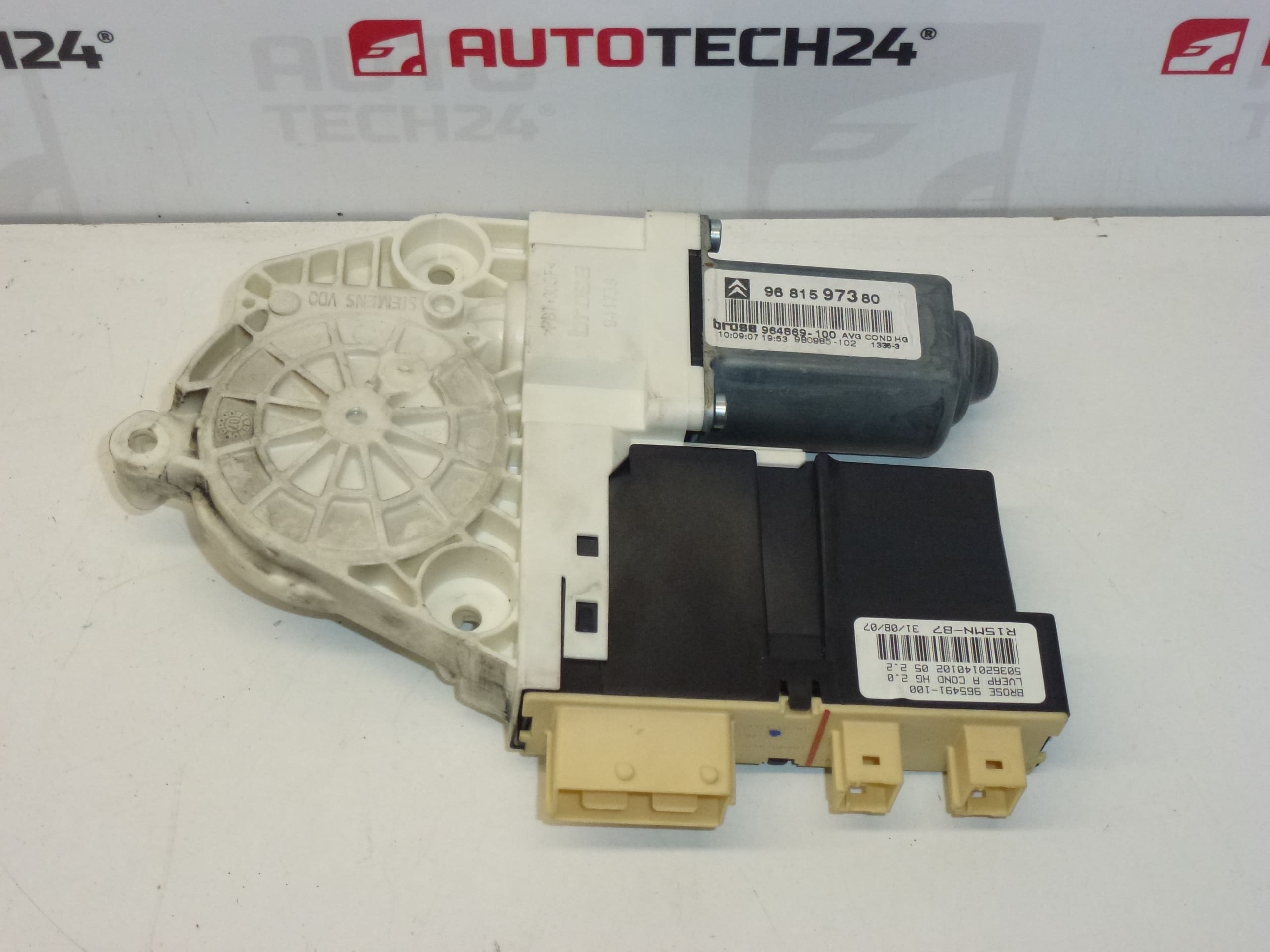 Moteur de lève-vitre avant gauche pour Citroën C5 II 9681597380 9221AK – Image 2