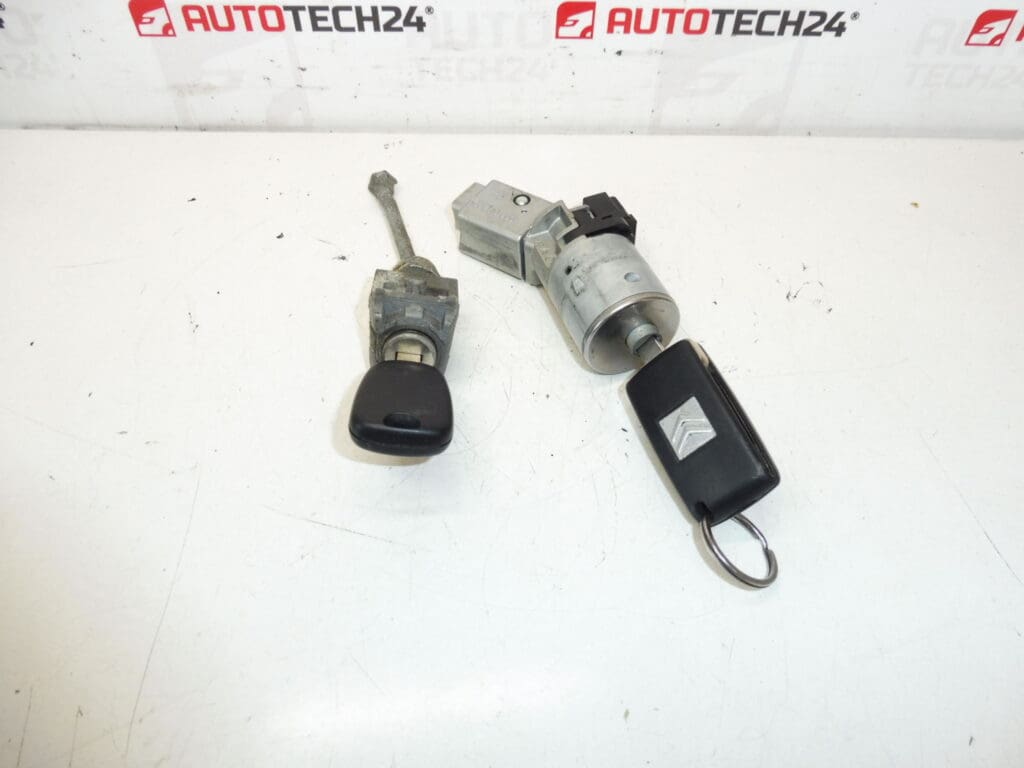 Ensemble de verrous et 2 touches Citroën Peugeot 4162KF 4162KC