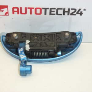 Poignée de porte arrière droite Citroën C1 Peugeot 107 bleu métallisé 9101AN