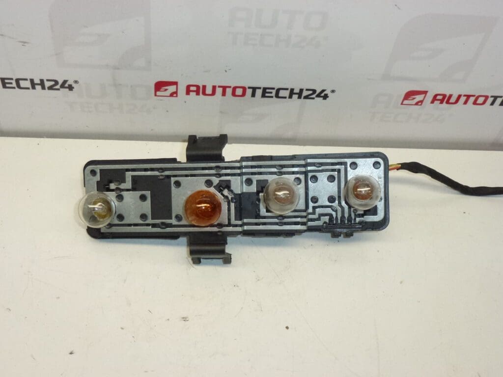 Douille d'ampoule avec morceau de câble feu arrière droit Citroën Xsara Picasso 6351N0 6351T2