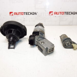 Kit de serrures avec 1 clé pour Peugeot 307 - 4162JC / 4162KG