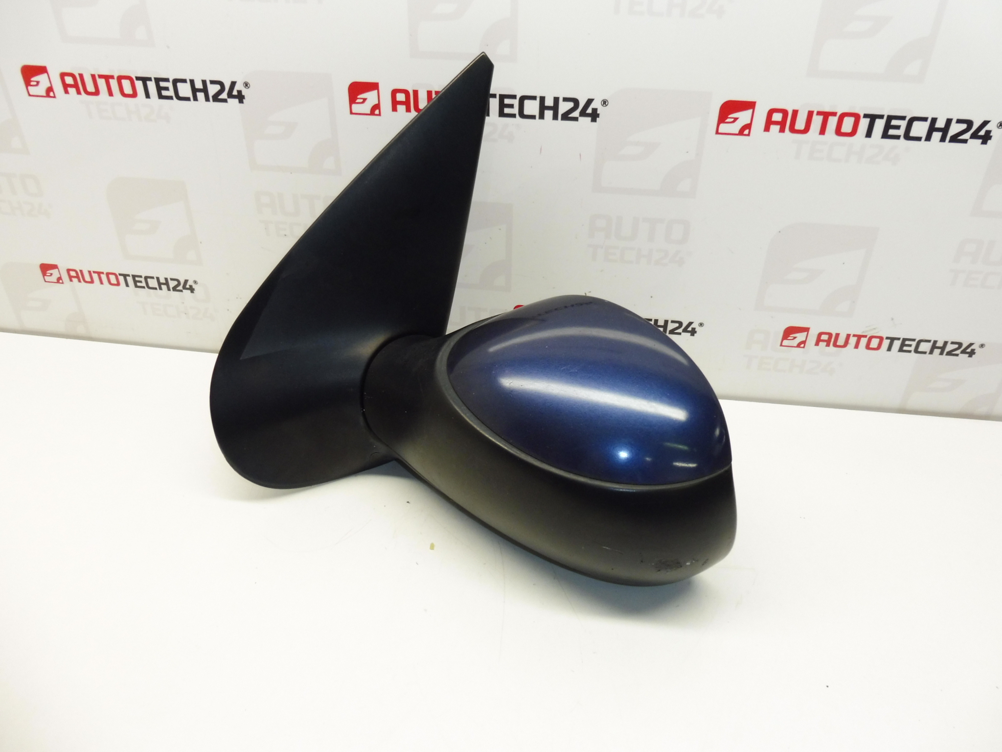 Rétroviseur extérieur gauche bleu EGE pour Peugeot 206 - 8153KQ