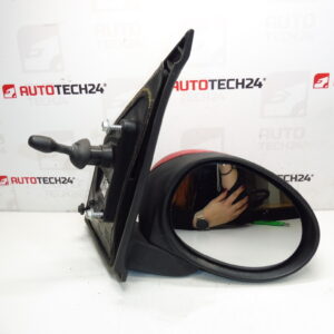 Rétroviseur droit rouge Citroën C1 Peugeot 107 87910-0H010 87910-0H011
