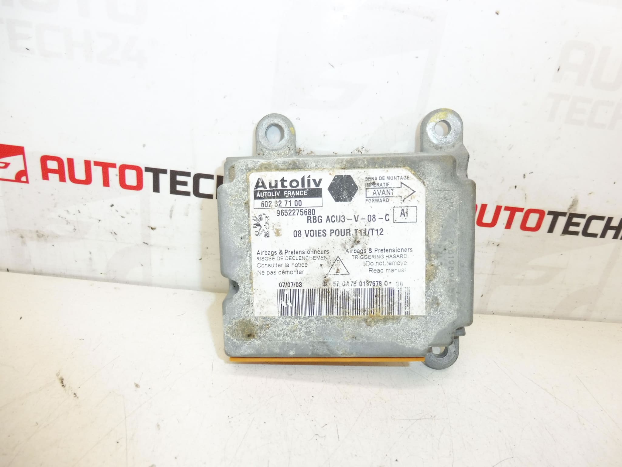 Unité Airbag Peugeot 206 9652275680 6545GP